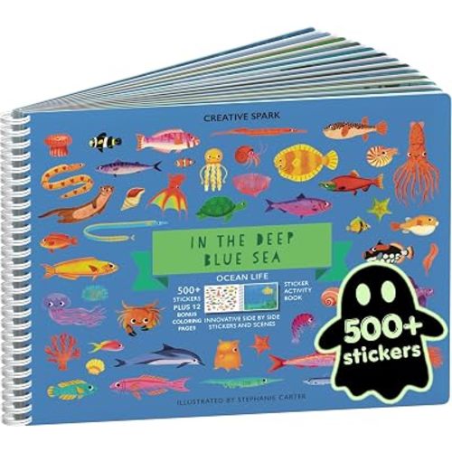 Cupkin Ocean Coloring & Sticker Activity Book | 500+ Stickers