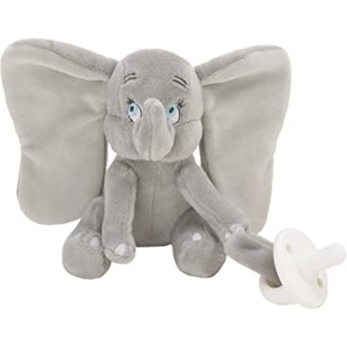 Disney Dumbo Grey Super Soft Plush Pacifier Buddy