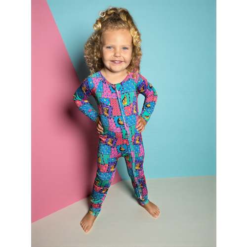 Retro Remix Bamboo Romper (Pre Order)