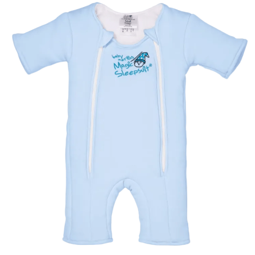 Baby Merlin's Magic Sleepsuit, Blue, Cotton, Small 3-6 Months