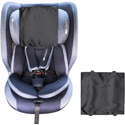 2 Pack Satin Car Seat Headrest Cover for Babies Satin Baby Car Seat Hair Protector Soft Silk Feeling Headrest Cover for Hair Protection Black