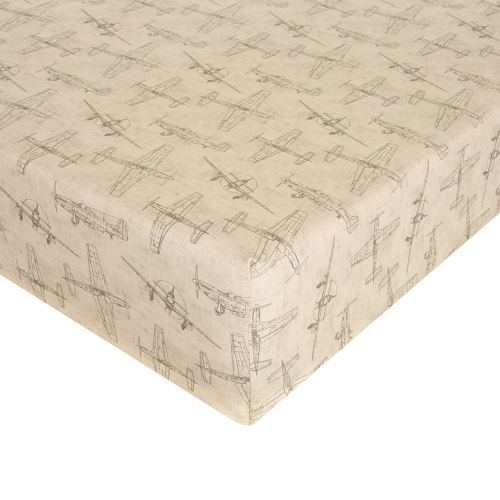 Airplanes Crib Sheet Fitted 28"x52"x8" Nursery Standard