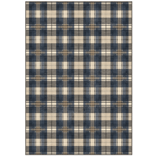 Odette Washable Plaid Rug