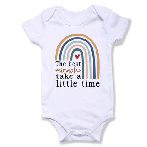 hrcfbk Newborn Infant Baby Boys Girls Bodysuit Short Sleeve Funny Letters Print Romper Reveal Pregnancy Announcement Clothes