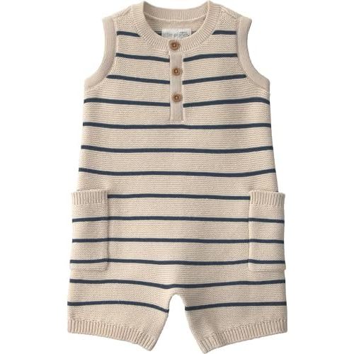little planet by carter's unisex-baby Waffle Knit Button-Front Jumpsuit made with Organic Cotton