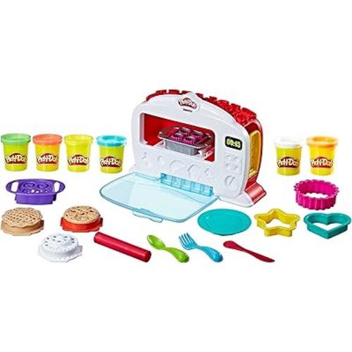 Play-Doh Kitchen Creations Magical Oven Play Food Set for Kids 3 Years and Up with Lights, Sounds, and 6 Colors (Amazon Exclusive)