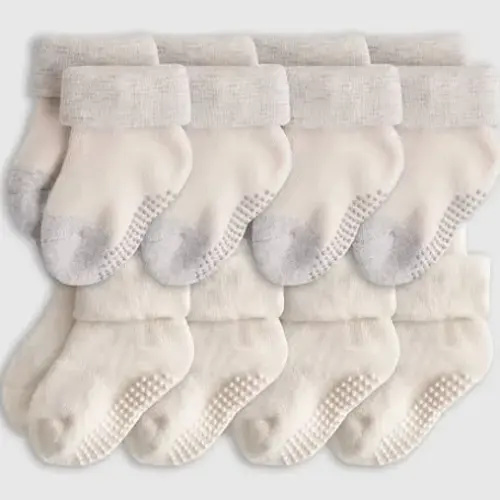 baby fuzzy socks neutral color - Google Search