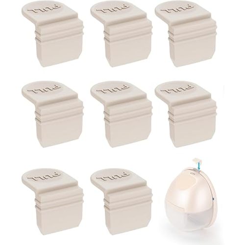 8PCS Replacement Spout Caps for eufy Wearable Breast Pump E10/S1/S1 Pro – Dust-Proof Breast Pump Replacement Parts to Prevent Dust and Dirt from Entering