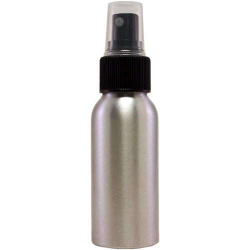2 fl oz Aluminum Bottle with Black Spray Cap (Single)