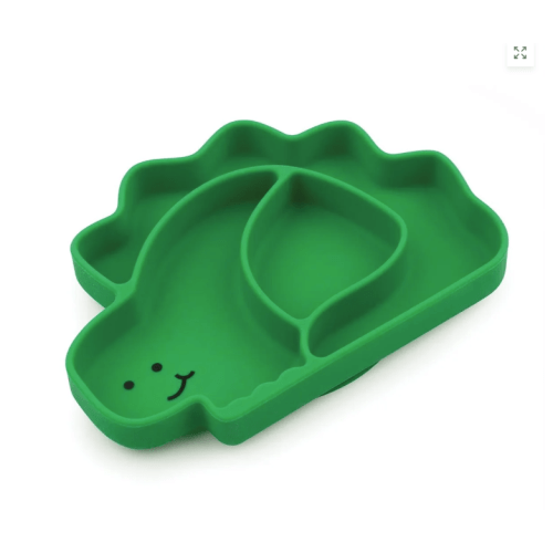 Silicone Suction Plate for Baby & Toddler - Dinosaur | Bumkins Baby