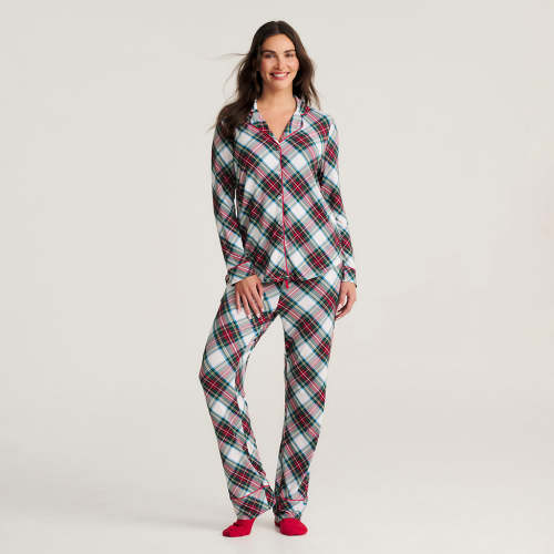 Portia Plaid Women's Luxe Pajama Pant Set
