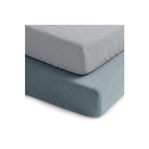 Muslin Fitted Crib Sheet - Pack Of 2