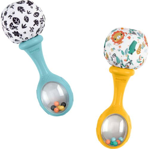 Fisher-Price Baby Rattle ‘n Rock Maracas Toys, Set of 2, 3+M