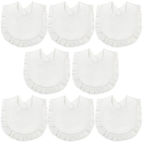 DOSMINE Baby Bibs Muslin Bibs 8 Pack for Drooling and Teething for Unisex Girls Boys