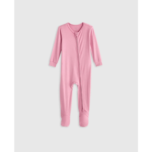 Quince: Bamboo Footie Pajama - Baby in Misty Rose