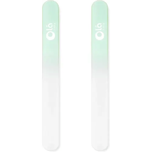 Olababy Glass Nail File for Newborns 2pk, Safe Filer, Travel Case