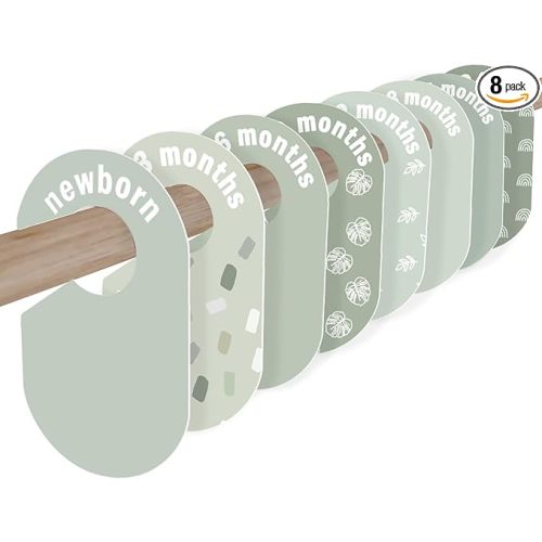Baby Closet Dividers 8 Pack – (Green)