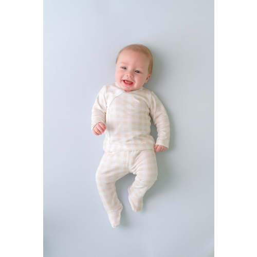 Cameron Cross-Front Set (Unisex) - Palmetto Pearl Gingham