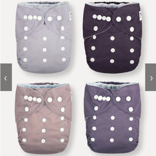 Amethyst 4 pack cloth diapering pocket covers