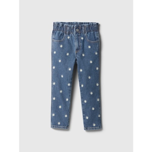 babyGap Embroidered Paperbag Mom Jeans