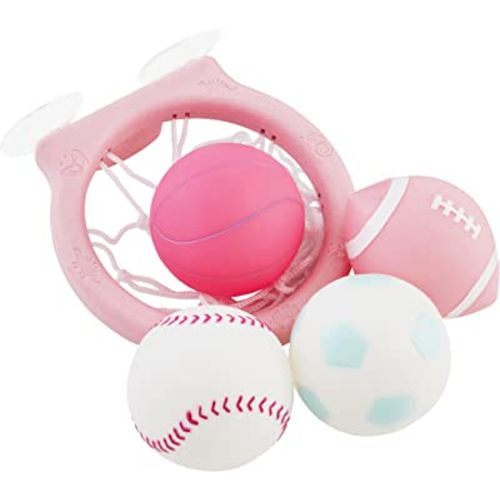 Mud Pie Baby Girls' Pink Sports Bath Toy Set