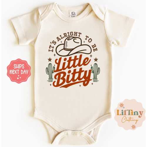 It's Alright To Be Little Bitty Baby Onesie® | Cute Baby Onesie® | Unisex Baby Onesie® | Baby Gift | Baby Bodysuit