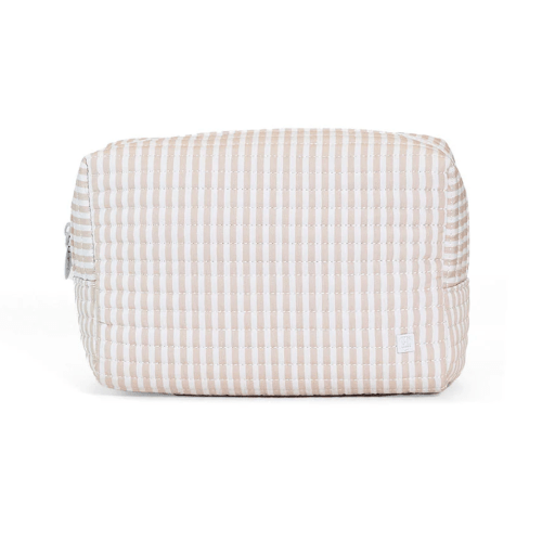 TRVL Quilted Everyday Bag in Pimlico Stripe Pink