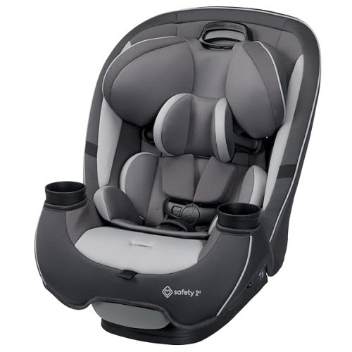 Safety 1st Grow and Go All-in-One Slim Convertible Car Seat, Rear Facing, 5-40 lbs, Forward Facing (30–65 lbs), High Back Booster Seat 40-100 pounds, Iron Frost