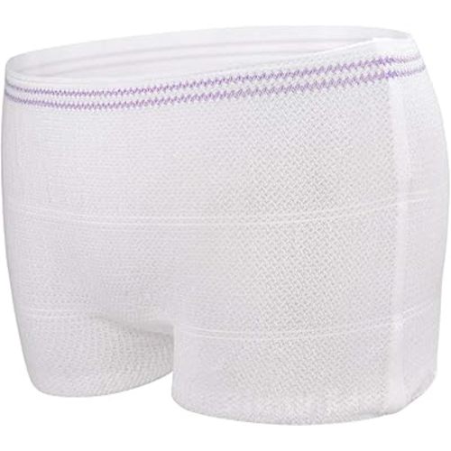 Disposable Postpartum Underwear Mesh Panties 10 Count Mesh Underwear Postpartum Carer C-Section Maternity Briefs, Surgical Recovery, Lightweight, Stretchy XXX-Large