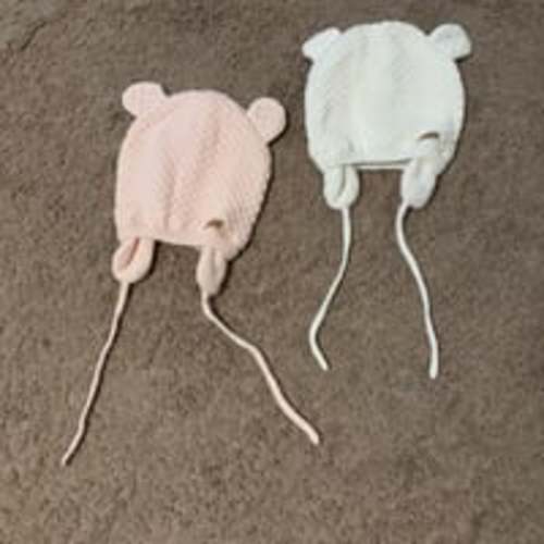 Baby girl knit hats