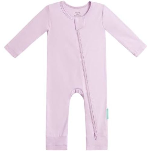PurComfy Baby Long Sleeve Romper Jumpsuit, Premium Soft Rayon One Piece Pajamas Boy Girl 2-Way Zipper Coverall Sleeper