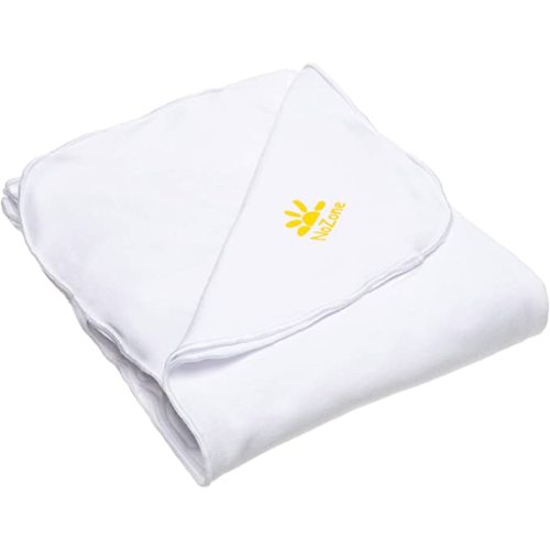 Nozone Baby Blanket, Sun Protective, Soft Rayon from Bamboo, UPF 50+ in White