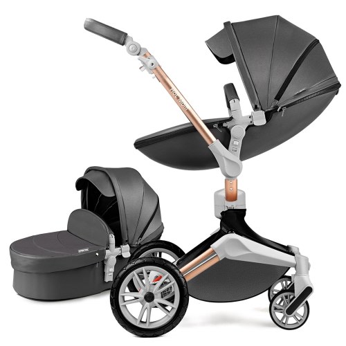 Hot Mom Stylish Baby Stroller: F23 Height-Adjustable Seat and Reclining Baby Carriage