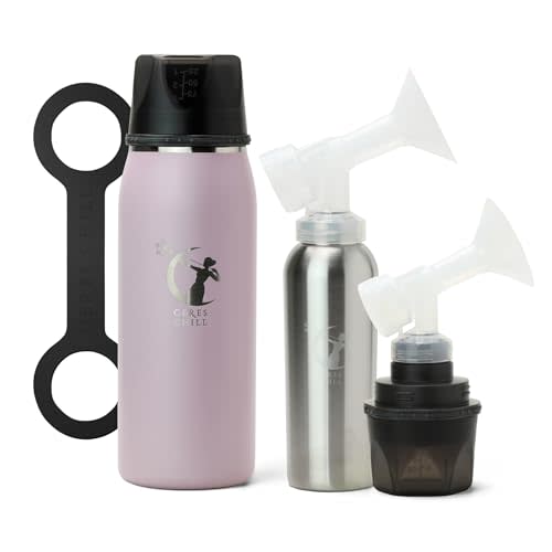 Ceres CHILL OG+ Breastmilk Chiller/Warmer – 12–38oz Portable Breast Milk Cooler, Two Chilling Options & More Capacity – Pump Compatible Container – Dusty Lilac