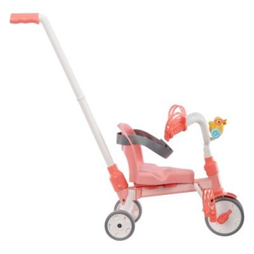 BABY Born Baby Doll Tricycle with Push Handle and Rolling Wheels for Indoor / Outdoor, Fits Dolls up to 17" for Kids Ages 3 and Up
