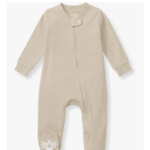 Burt's Bees Baby Boys Sleep and Play PJs, 100% Organic Cotton One-Piece Zip Front Romper Jumpsuit Pajamas