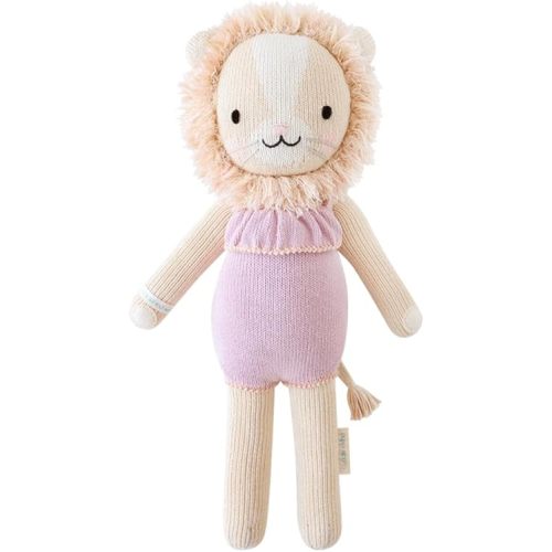 cuddle + kind Savannah The Lion Little 13" Hand-Knit Doll – 1 Doll = 10 Meals, Fair Trade, Heirloom Quality, Handcrafted in Peru, 100% Cotton Yarn
