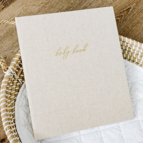 First Year Baby Memory Book - Sand