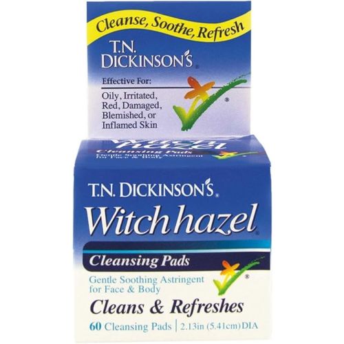 T.N. Dickinson's Witch Hazel Cleansing Pads, 60 Count