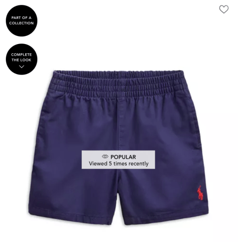 Boys' Cotton Twill Pull-On Shorts, 3M