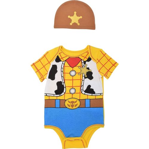 Disney Cosplay Baby Bodysuit and Hat Set Newborn to Infant Sizes (Newborn - 24 Months)