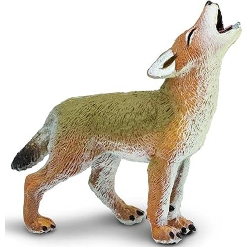 Safari Ltd. Coyote Pup Figurine - Lifelike 2.5" Model Figure - Educational Toy for Boys, Girls, and Kids Ages 1+