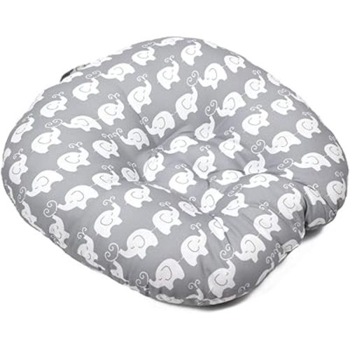 Floor Lounge Pillow, Skin Friendly Lounger Pillow with Handle Multifunctional Soft 𝖡𝖺𝖻𝗒 Shower Gift (Light Gray)