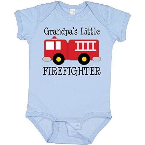 inktastic Grandpa's Little Firefighter Baby Bodysuit