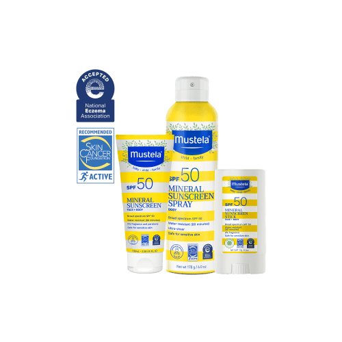 Mustela SPF 50 mineral sunscreen set