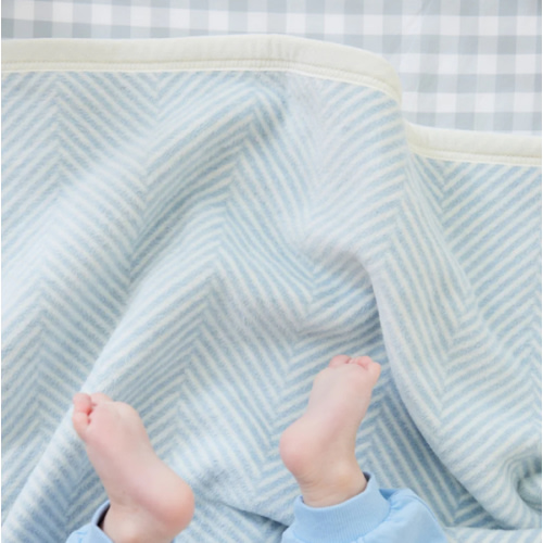 Chappywrap Harborview Herringbone Sky Mini Blanket