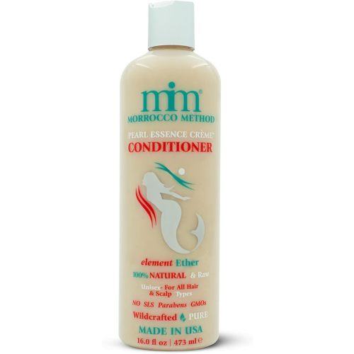 Pearl Essence Creme Conditioner. 100% Natural. Raw. Unisex. For All Hair and Scalp Types. No SLS, Parabens or GMO's. 16 oz.