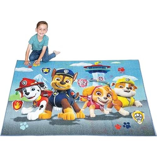 Franco Kids Room Non Slip Area Rug, 69 in x 52 in, Paw Patrol