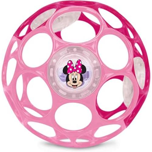 Amazon.com: Disney Baby Minnie Mouse Oball Easy Grasp Rattle Along Buddy Infant Toy in Pink, Age Newborn and up