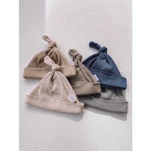 ribbed knot hats